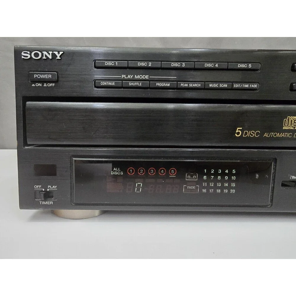 Sony 5 Disc CD Changer CDP-C312M- NO Remote. **PARTS ONLY**